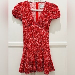 SUPER SEXY Hello Molly lady in RED dress cowgirl summer day